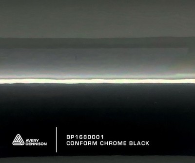 AVERY DENNISON SWF CONFORM CHROME BLACK SUPREME WRAP FOLIE / LIEFERUNG AM NÄCHSTEN TAG