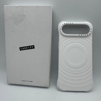 CASETiFY iPhone Air Hülle Ripple mit MagSafe Soft Touch & Leicht - Weiß