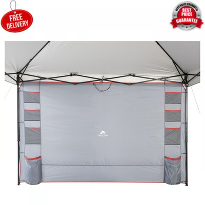 Ozark Trail 10x6 Canopy Shade Wall with Organizer Pockets for 10x10 Canopy