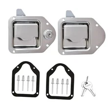  Truck Tool Box Latch Replacement- 304 2 Pack (1 With lock+1 Without lock)