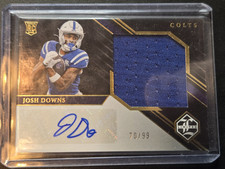 2023 Panini Limited Football Josh Downs Colts Autographed Memorabilia Card 34/99