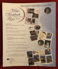 Creative Memories 8 1/2 X 11 PLAIN WHITE Scrapbook Pages RCM-11S