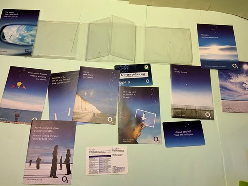 O2 2005 2006 top-up card going abroad travel pack in sleeve & 9 booklets - Photo 18 sur 23