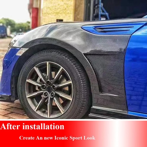For Subaru BRZ Scion FRS Toyota GT86 REAL CARBON Side Fender Exterior Lid Trim - Foto 4 di 13