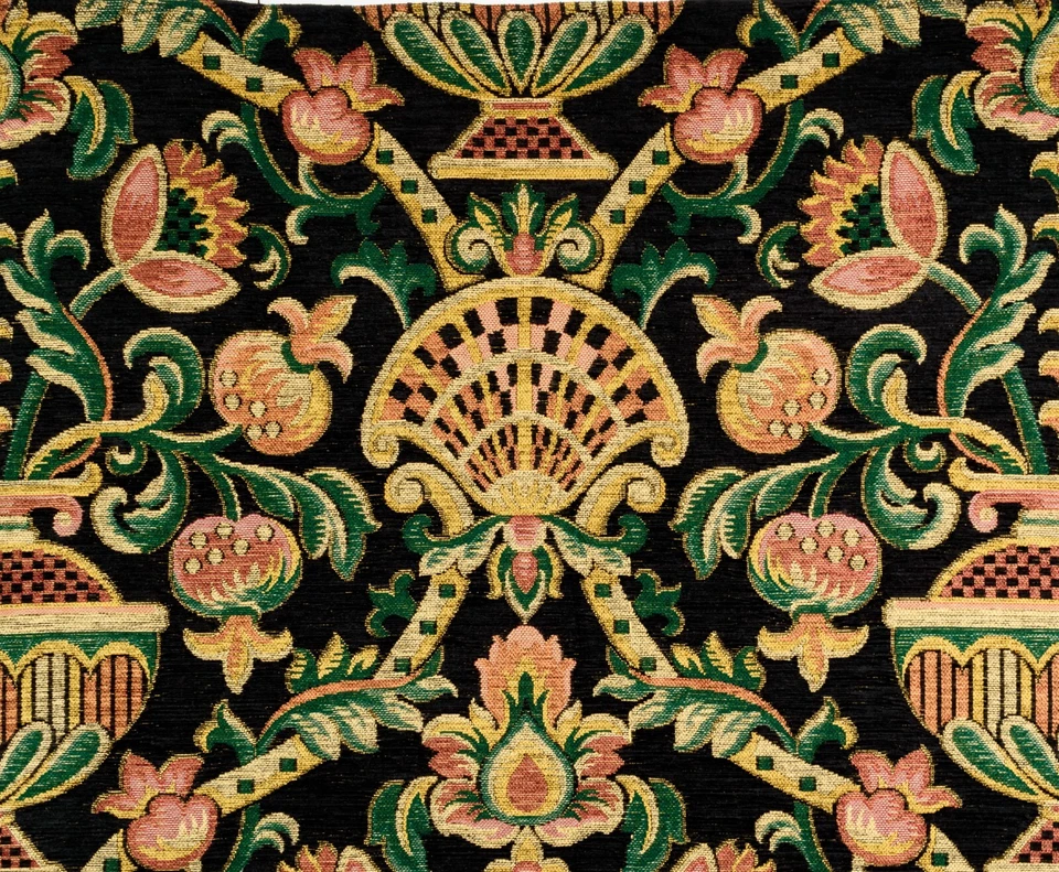 Damask-Style Jacobean Polyester Blend Tapestry Fabric | 0.67 yds. x 37 in. - Image 4 of 4