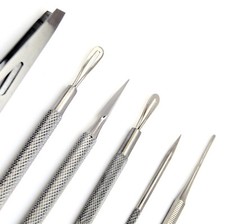 Set of 6 Beauty Premium Blackhead Comedone Acne Extractor Nail File Tweezer Tool