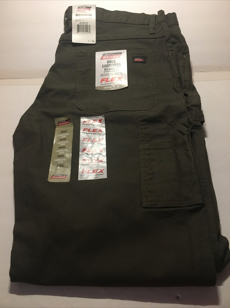 Dickies Men's Duck Carpenter Relaxed Fit Flex Jeans