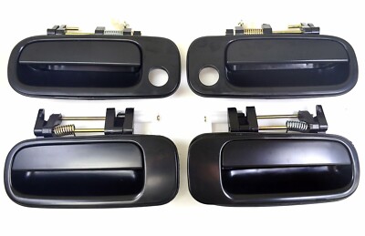 PT Auto Warehouse TO-3176S-QP - Outside Exterior Outer Door Handle Smooth Black