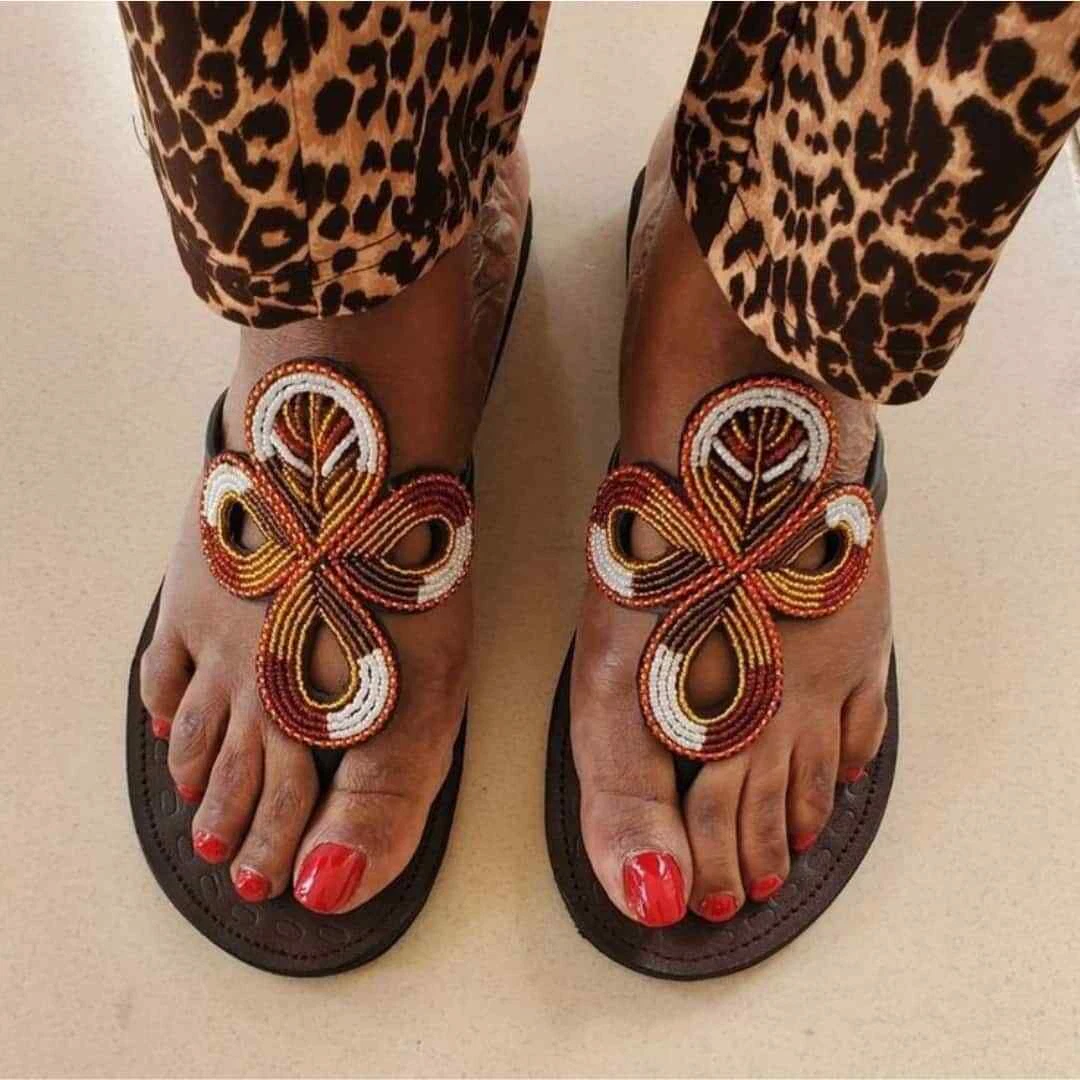 Top 155+ african print sandals