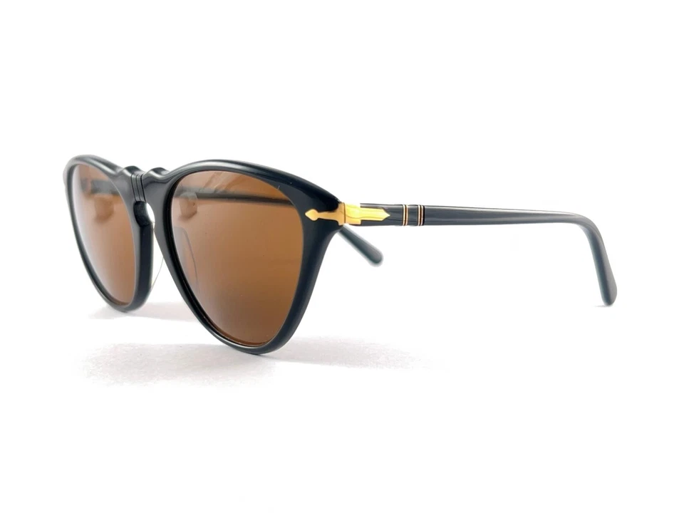 NUEVAS GAFAS DE SOL VINTAGE PERSOL DE RATTI OJO DE GATO MARCO NEGRO AÑOS 60 HECHAS EN ITALIA Foto 4 de 4