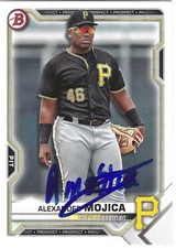 ALEXANDER MOJICA SIGNED AUTOGRAPHED 2021 BOWMAN DRAFT BASEBALL CARD #BD-75