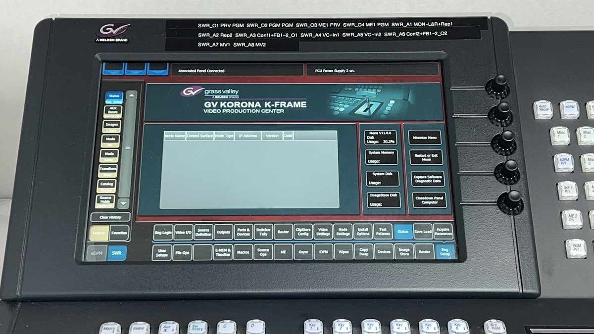 Grass Valley KOR-PNL-100-15, 1-Stripe (1M/E) GV Korona Video