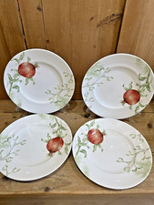 LENOX Winter Garden Pomegranate With Mistletoe Salad Plate 9 1/2" Set Of 4 New