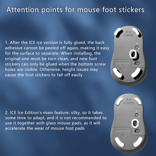 1 Set Mouse Feet Skates Pad Sticker For Logitech M650 M750 M590 M585 _ou - Photo 4/13
