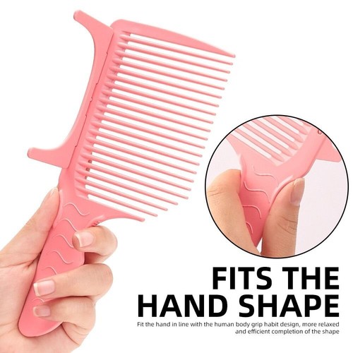 3Pcs\set Pink Clipper Comb Plastic Salon Styling Combs Limit Combs Salon Use