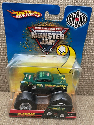 HOT WHEELS MONSTER JAM 1/64 AVENGER 5/70 K4814 2007 SHOXX | eBay