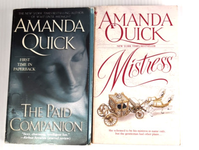 Paid Companion Mistress Paperback Book Amanda Quick Historical Romance 2x