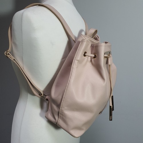 FAITH Rosa Imitación Cuero Mochila Bolso Ruck Saco Agarrar Bolso de Hombro Cordón - Imagen 8 de 23