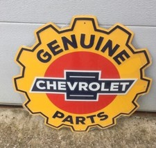 USA XXL US Schild: Chevrolet Genuine Parts - Gear -  Durchmesser ca. 60 cm
