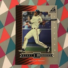 Kenny Lofton Braves 5x7 Impulse #Z13 1998 Pinnacle Zenith Dare To Tear Baseball