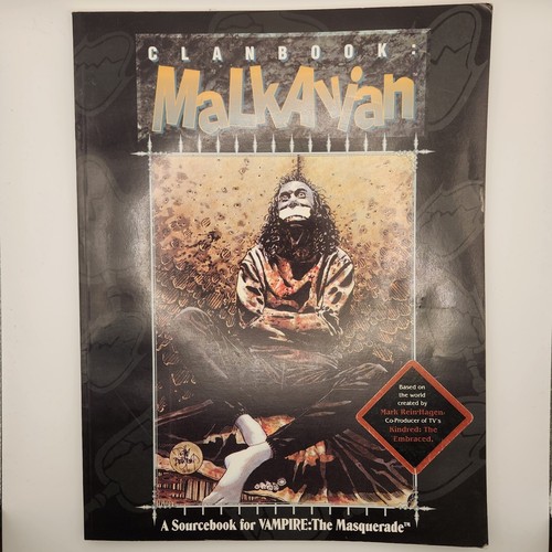 White Wolf Vampire The Masquerade Clanbook Malkavian 1st Ed 1993 WWP2053 & 2200 - Picture 2 of 14