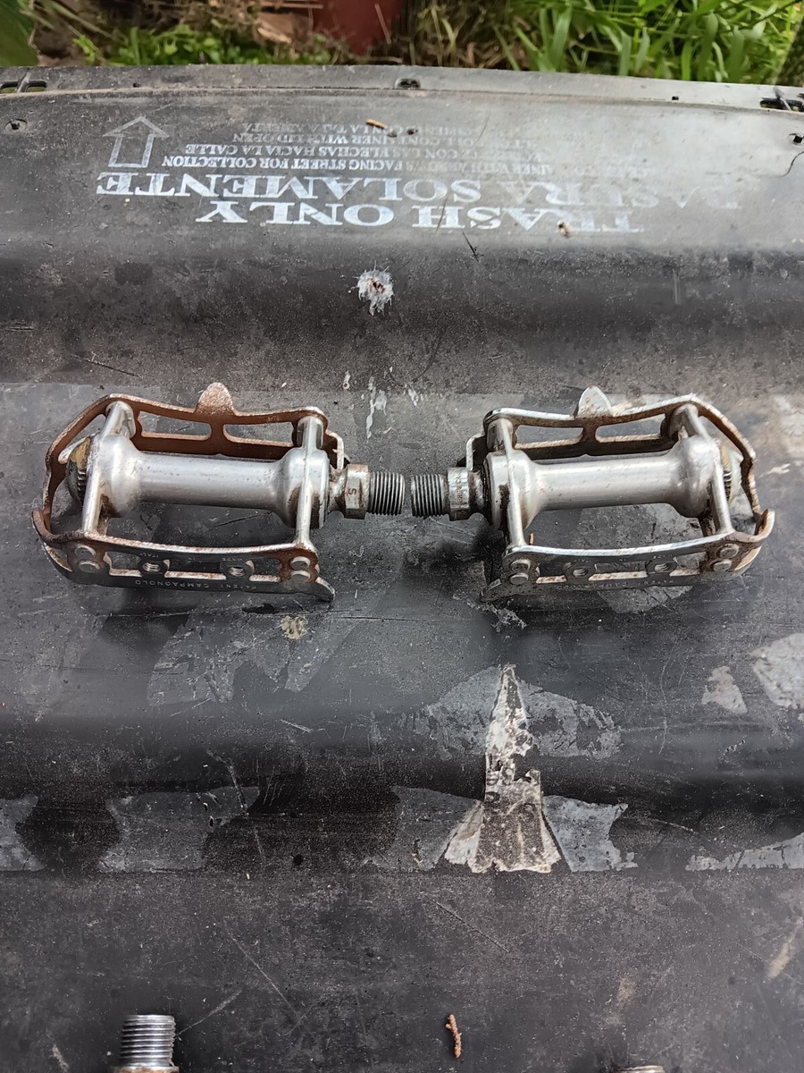 Campagnolo Nuovo Record Clip ペダル Campagnolo Nuovo Record pedals vintage ALL STEEL your choice