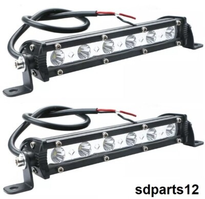 2 Höhepunkt Arbeits- LED 12V 24V 18W Strich Leuchtend 18cm Licht Diurne DRL Spot