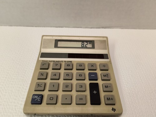 Texas Instruments TI-1795 Solar Powered Calculator Made in Taiwan C0986A