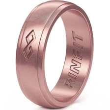 Rinfit Silicone Ring for Women. Infinity style. Comfortable&Durable Wedding Band