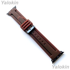 Black Finish Brown Reinforced Band for Apple Ultra 2 and 1 49mm Watch BRRASD 