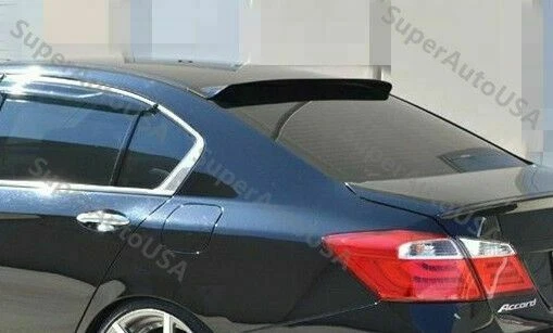 Apto para Honda Accord 2013-2017 4 puertas techo trasero negro ventana visera alerón alas Foto 2 de 4