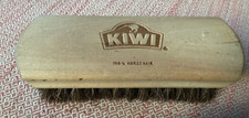 Kiwi 100 Horsehair Bristle Boot Shoe Shine Dry Brush with Wooden Handle 6-Inch
