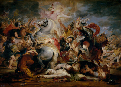 Peter Paul Rubens - The Death of Decius Mus (1616-17) - 17'' x 22'' Fine Art Print