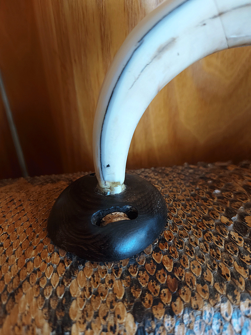 Vintage Lowell Mid Century Python Snakeskin&Tusk … - image 5