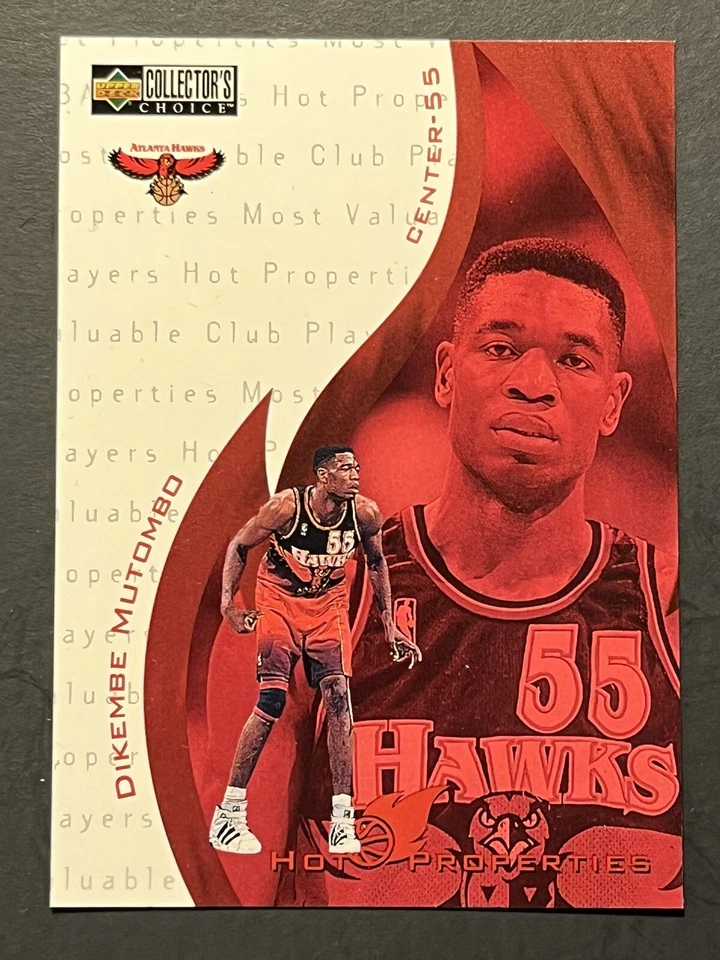 1997 upper deck collectors choice Hot Properties Dikembe Mutombo #356  - Image 3 of 3