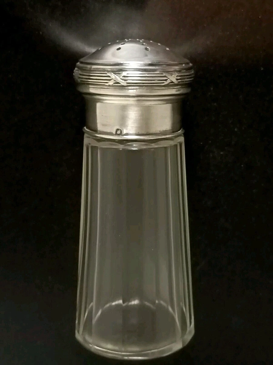 Sucrier doseur en verre et inox