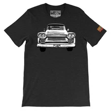 1958 Chevy apache silhouette Legend Classic Car, Men's T-shirts  Made in USA