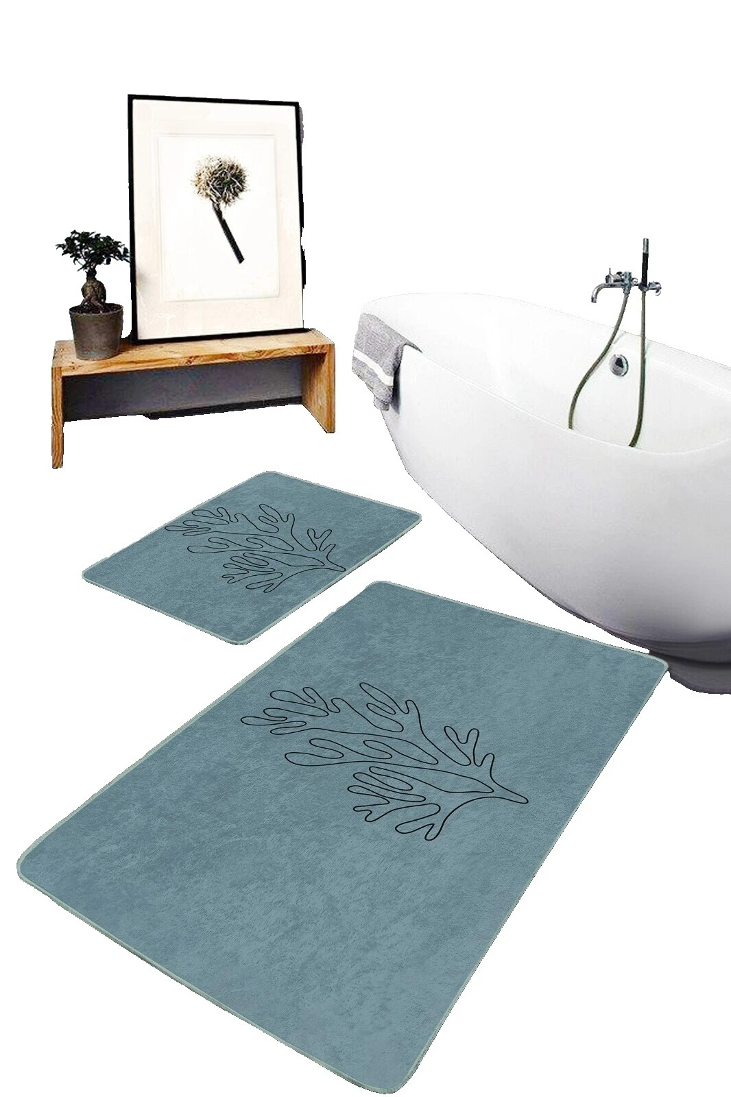 Alfombrillas de baño de baño de terciopelo Cubre