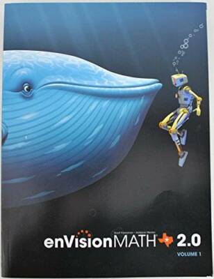 enVision Math 2.0 Texas Edition Volume 1 5th Grade Workbook - Student Edi - GOOD