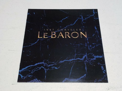 1987 CHRYSLER LEBARON SEDAN & WAGON SALES BROCHURE CATALOG EXCELLENT CONDITION