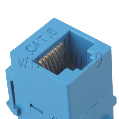 100pcs CAT6 Female to Female RJ45 Ethernet Gigabit Keystone Jack Coupler - Afbeelding 5 van 6