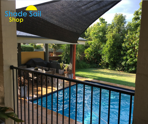 95% UV 4x5x6.4m Black Right Angle Triangle 280gsm strong 4 x 5 x 6.4 m 5 Yr UV - Zdjęcie 7 z 24