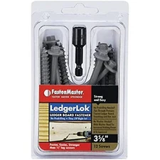 FastenMaster FMLL358-12 LedgerLOK Ledger Board Fastener, 3-5/8 Inches, 12-Count