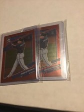 2021 Donruss Optic Red Square Prizm Freddie Freeman #123 Braves #d 32 & 33/99🔥