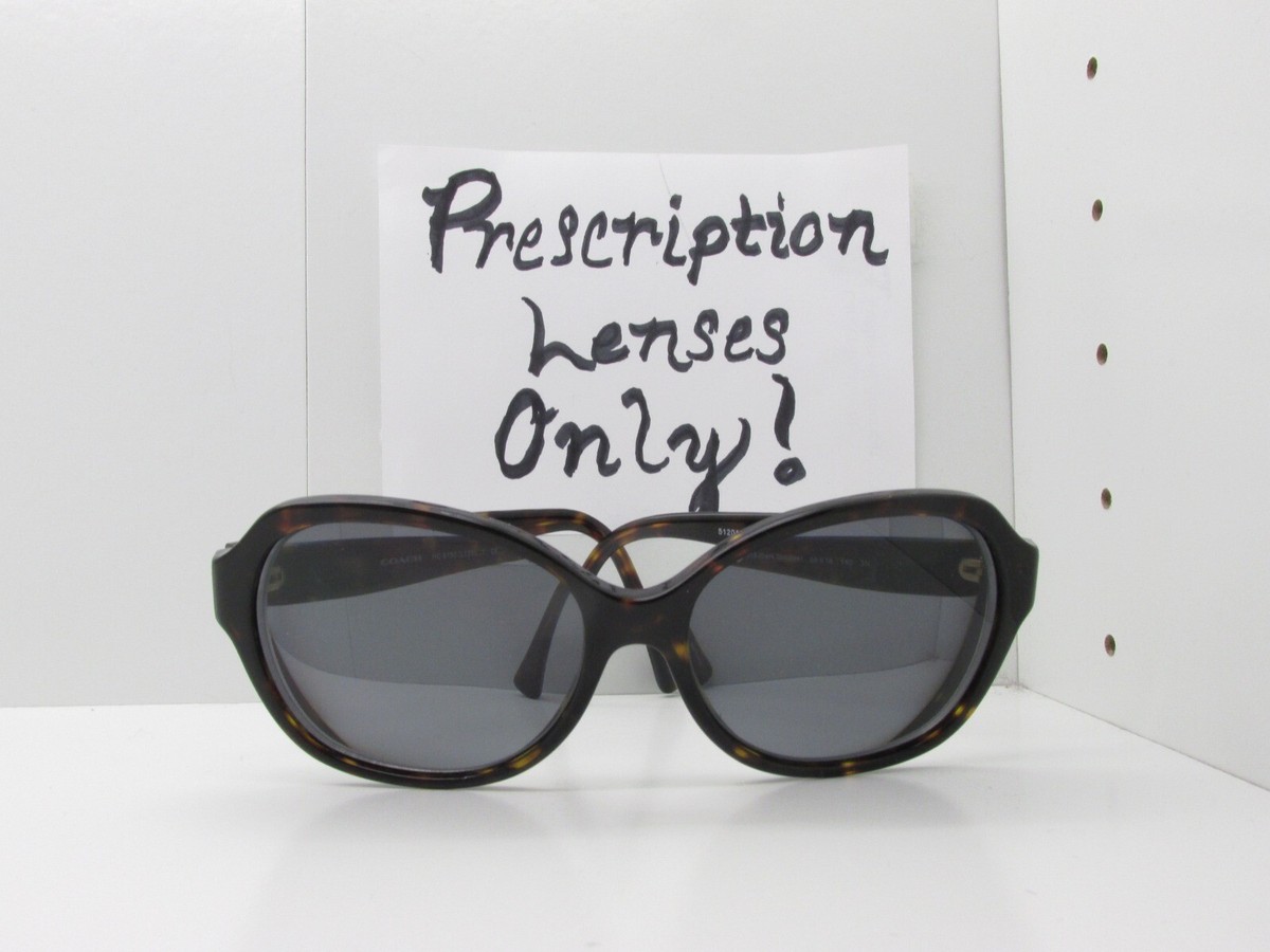 Coach 512013 (Dark Tortoise) 55-18-140mm 3N Sunglasses - LENSES FAIR/FRAMES GOOD COACH 512013 DARK TORTOISE 3N DESIGNER EYEGLASSES FRAMES 59  main image 3