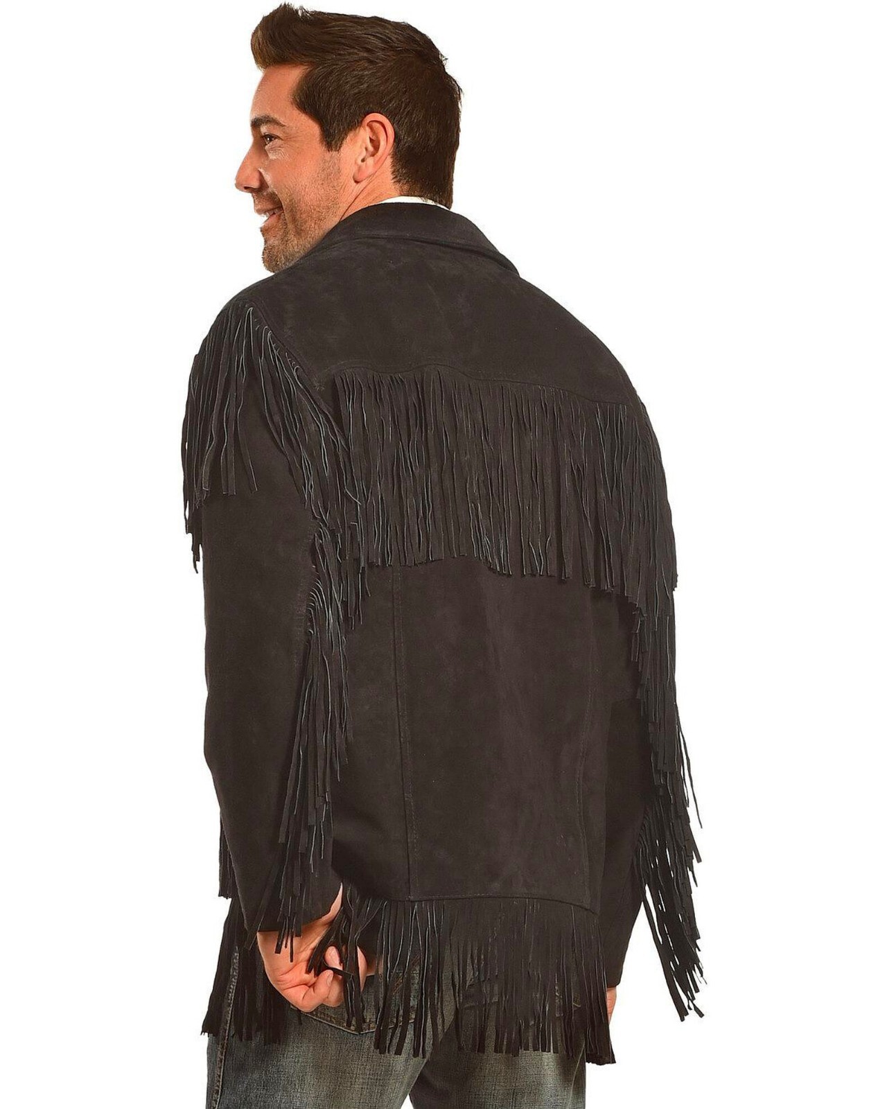 Chap Western en cuir fabriqué à la main en daim marron Pantalon d