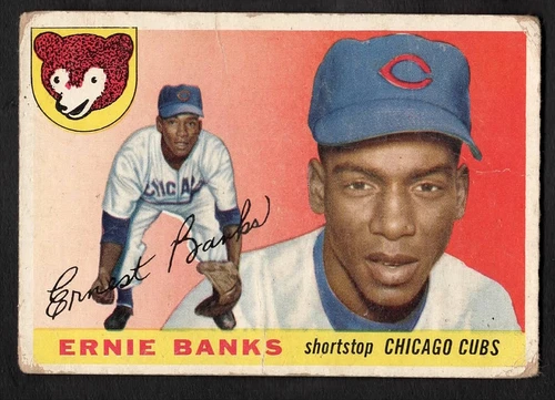 1955 Ernie Banks Topps Baseball Cubs #28