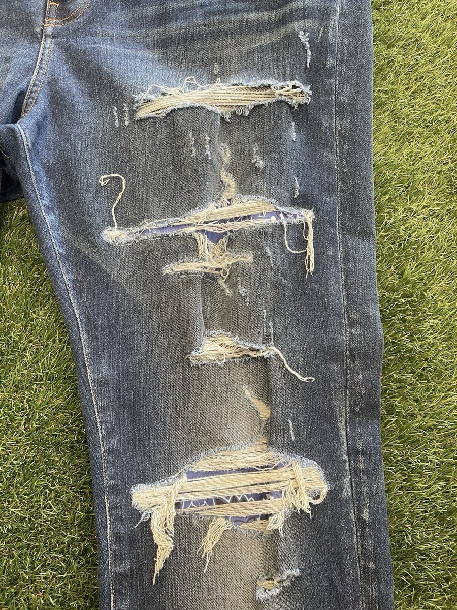 Size 40 - Amiri Purple Patch Jeans $1090 Retail 100% Authentic | eBay