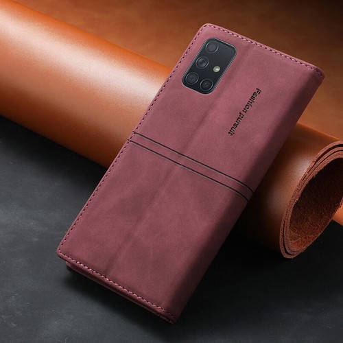 For Samsung A13/A23/A33/A53/A73 Slim Leather Wallet Case Magnetic Flip Cover - Picture 4 of 28