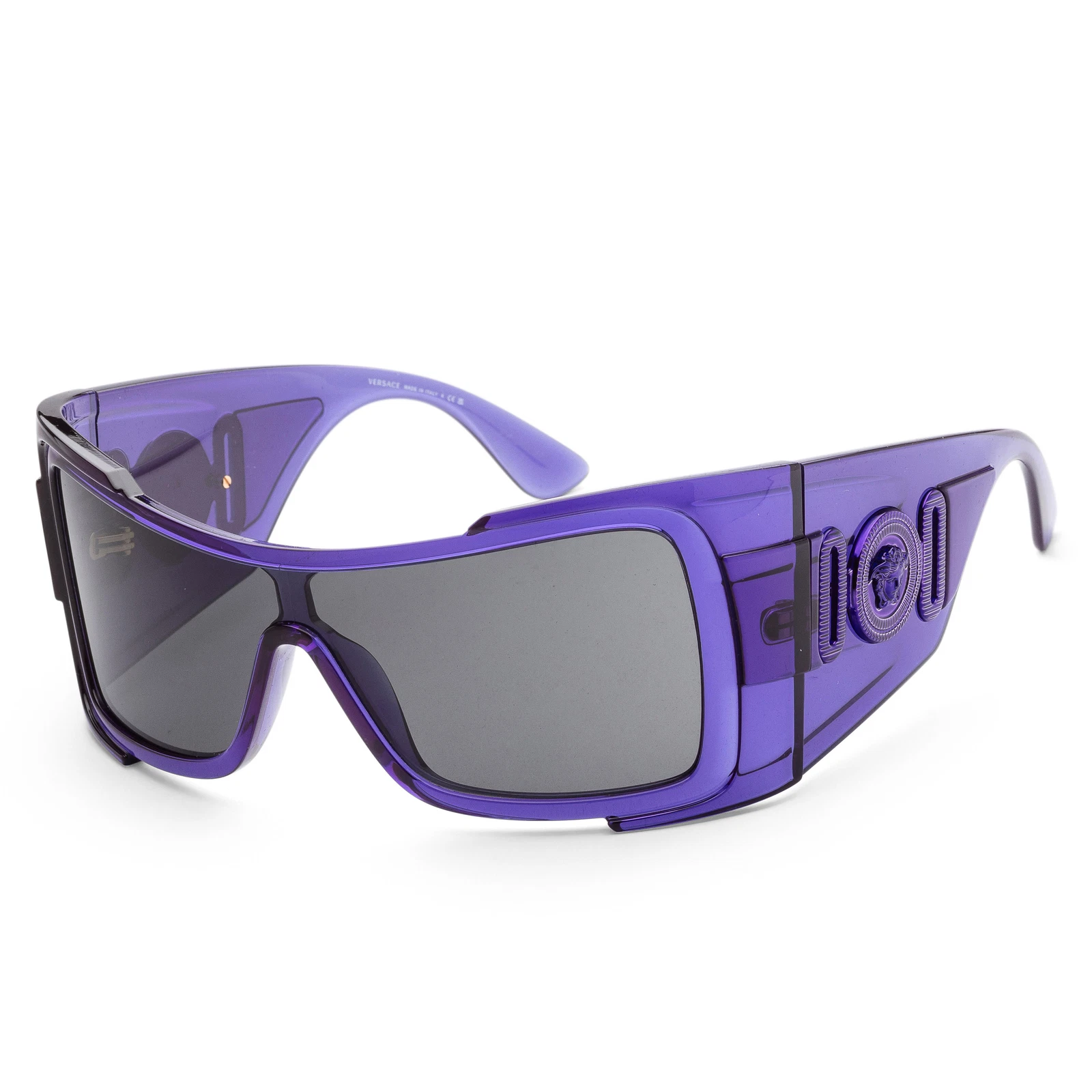 Versace Women's Fashion VE4451-541987-27 127mm Transparent Purple Sunglasses